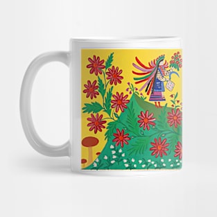 Maria Prymachenko, Glory to Ukraine, 1965, Ukrainian Artist, Ukrainian Folk Art Mug